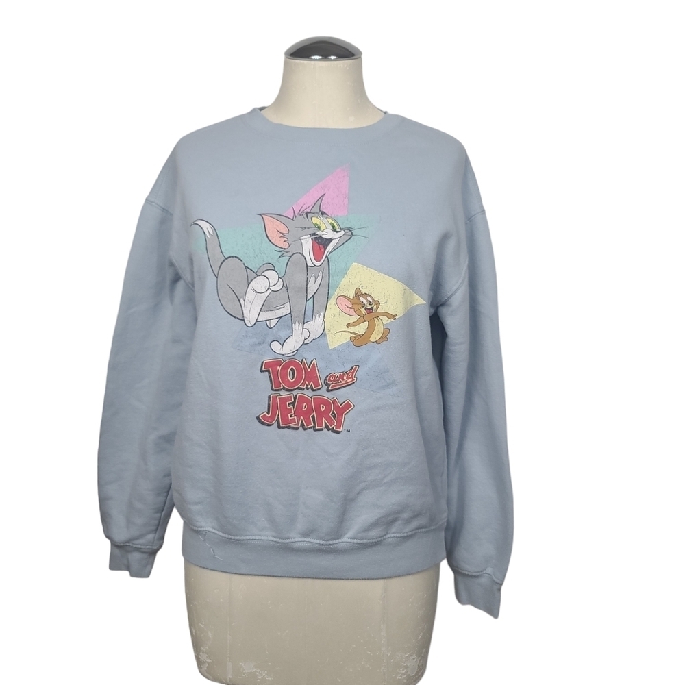Tom & Jerry Graphic Crewneck Sweater S
